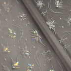 3D Aurora Flower Nail Stickers - Ultra Thin Blooming Flower Decals to3799