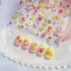 5D Fruit Nail Stickers – Juicy Pear, Mango Tropical Mix with Fig, Guava, Kiwi to4326