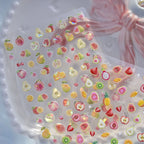 5D Fruit Nail Stickers – Juicy Pear, Mango Tropical Mix with Fig, Guava, Kiwi to4326