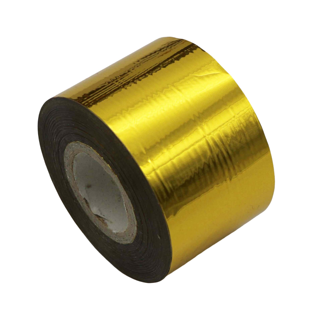 Metallic Gold Nail Foil Roll – 120m Silver Chrome Transfer Foil for Nails