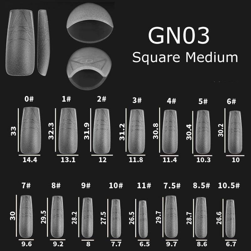 Nail Art Gel Nail Extensions Tips with Guide Line - Nail MAD