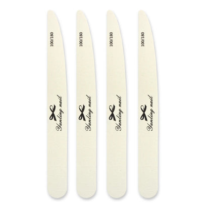 The Essential 100/180 Grit Nail File for Natural Nails(4-Pack)