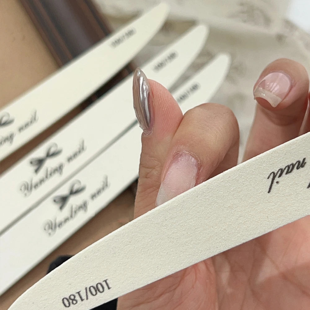 The Essential 100/180 Grit Nail File for Natural Nails(4-Pack)