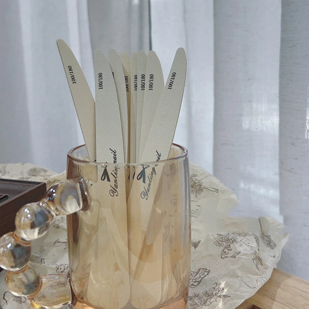 The Essential 100/180 Grit Nail File for Natural Nails(4-Pack)