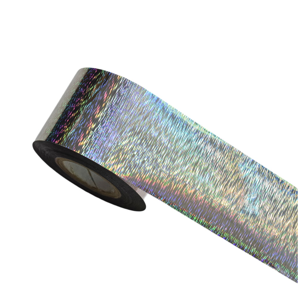 100m Holographic Laser Silver Lines Nail Foil 840