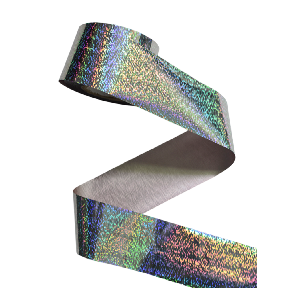 100m Holographic Laser Silver Lines Nail Foil 840