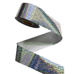 100m Holographic Silver Crushed Glitter Nail Foil Roll 838