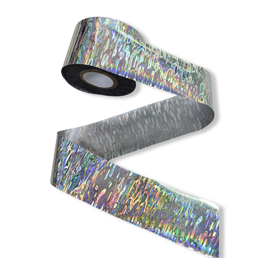 100m Oil Slick Holographic Nail Foil - Psychedelic Water Ripple Transfer Paper JK3