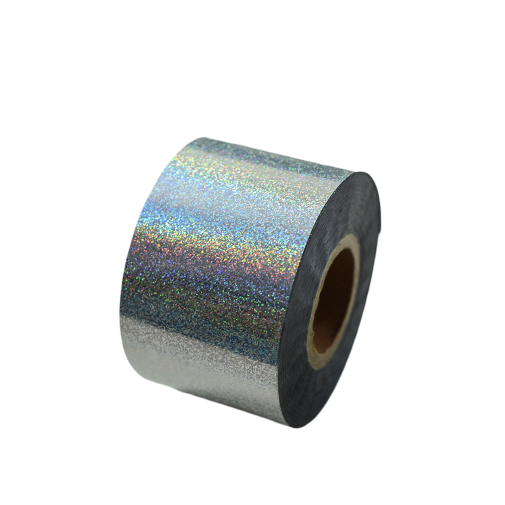 100m Silver Holographic Sparkle Glitter Nail Foil 812