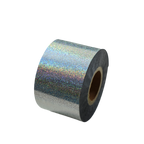 100m Silver Holographic Sparkle Glitter Nail Foil 812