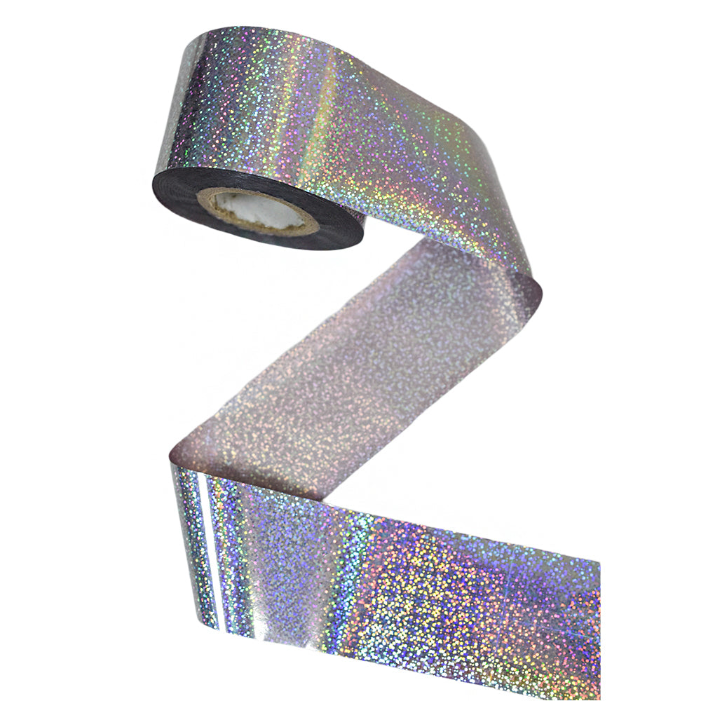 100m Sparkly Holographic Glitter Nail Foil Roll 842