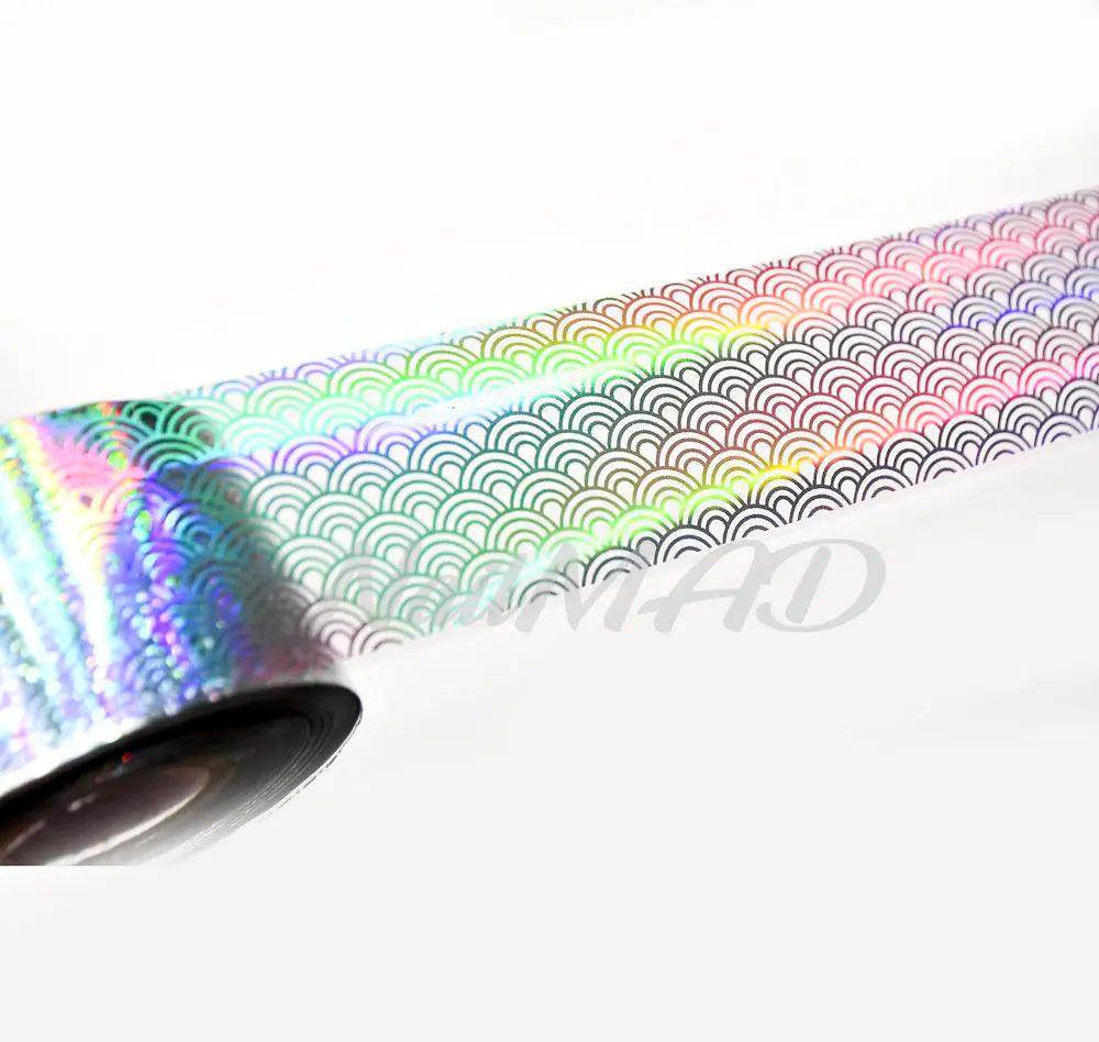 100meters Holographic Zebra Print Nail Transfer Foil Paper - Nail MAD