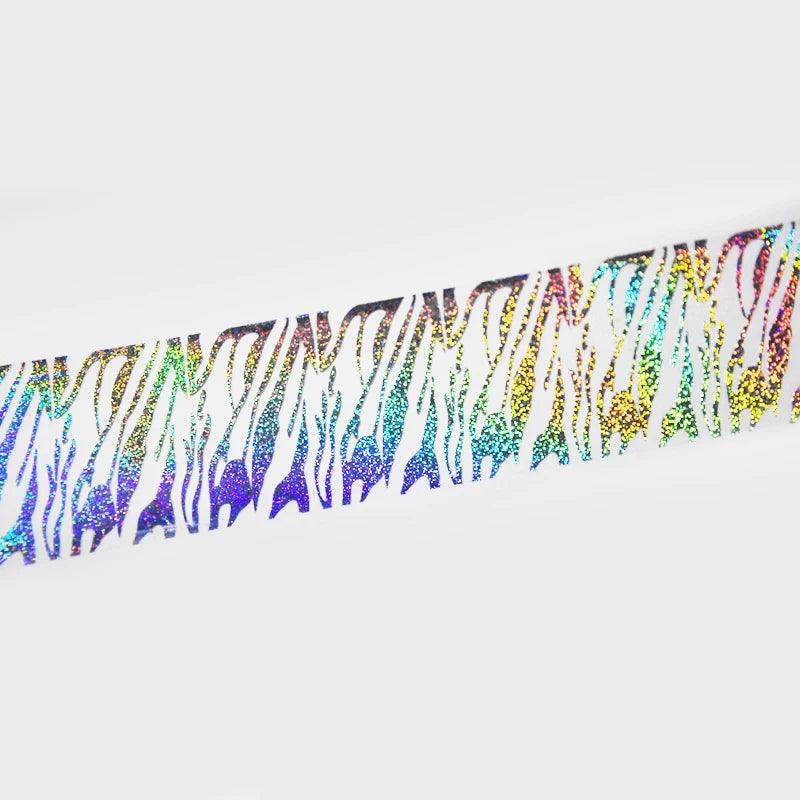 100meters Holographic Zebra Print Nail Transfer Foil Paper - Nail MAD