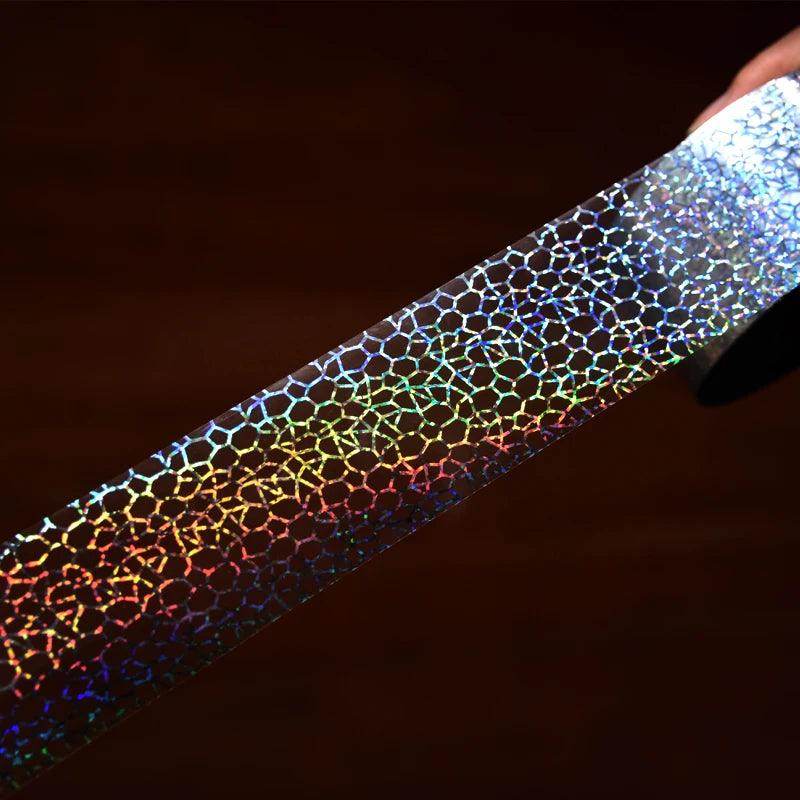 100meters Holographic Zebra Print Nail Transfer Foil Paper - Nail MAD
