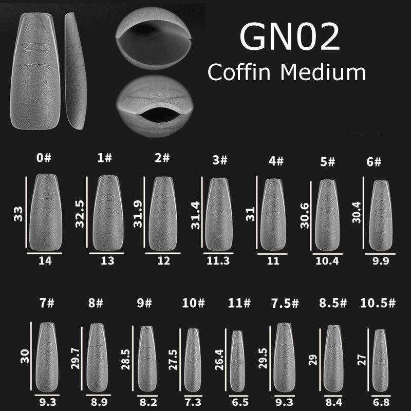 Nail Art Gel Nail Extensions Tips with Guide Line - Nail MAD