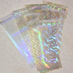 10rolls 50cm Clear Nail Art Transfer Foils Broken Glass Nail Transfer Paper