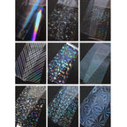 10rolls 50cm Clear Nail Art Transfer Foils Broken Glass Nail Transfer Paper