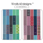 Plaid & Gingham Nail Foil Collection - 380