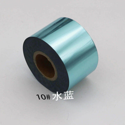 120m/roll Metal Color Nail Foils Matte Mirror Effect Nail Transfer Foil Slider Decals Hot Stamping Foils Transfer Foil Paper - Nail MAD