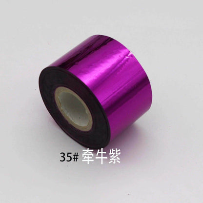 120m/roll Metal Color Nail Foils Matte Mirror Effect Nail Transfer Foil Slider Decals Hot Stamping Foils Transfer Foil Paper - Nail MAD