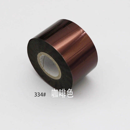 120m/roll Metal Color Nail Foils Matte Mirror Effect Nail Transfer Foil Slider Decals Hot Stamping Foils Transfer Foil Paper - Nail MAD