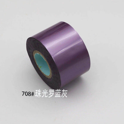 120m/roll Metal Color Nail Foils Matte Mirror Effect Nail Transfer Foil Slider Decals Hot Stamping Foils Transfer Foil Paper - Nail MAD