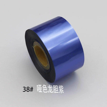 120m/roll Metal Color Nail Foils Matte Mirror Effect Nail Transfer Foil Slider Decals Hot Stamping Foils Transfer Foil Paper - Nail MAD