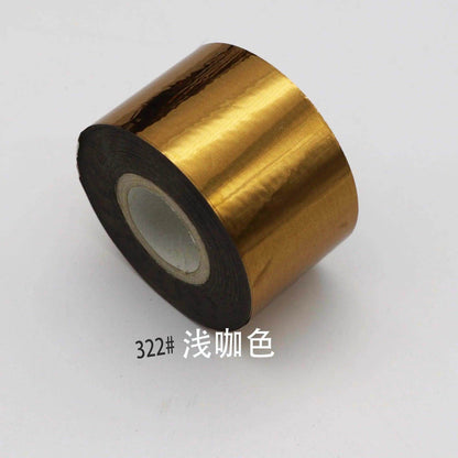 120m/roll Metal Color Nail Foils Matte Mirror Effect Nail Transfer Foil Slider Decals Hot Stamping Foils Transfer Foil Paper - Nail MAD
