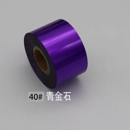 120m/roll Metal Color Nail Foils Matte Mirror Effect Nail Transfer Foil Slider Decals Hot Stamping Foils Transfer Foil Paper - Nail MAD