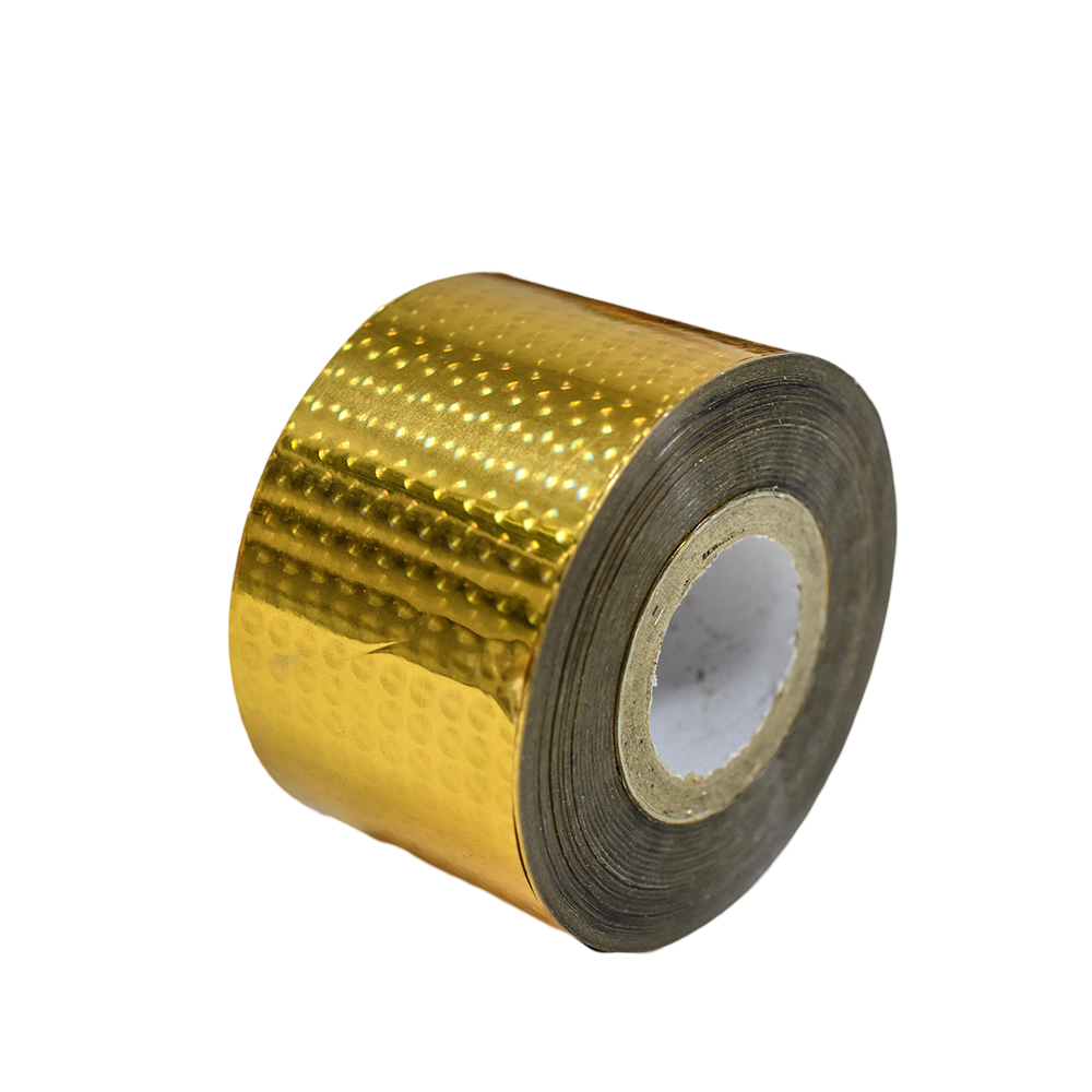 120m 3D Gold Sequin Nail Foil - Dazzling Metallic Effect for Studded Nail Art