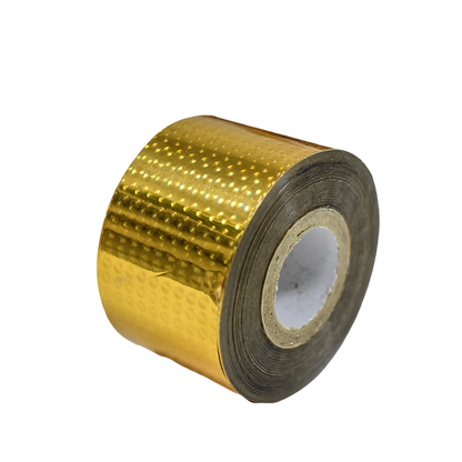 120m 3D Gold Sequin Nail Foil - Dazzling Metallic Effect for Studded Nail Art