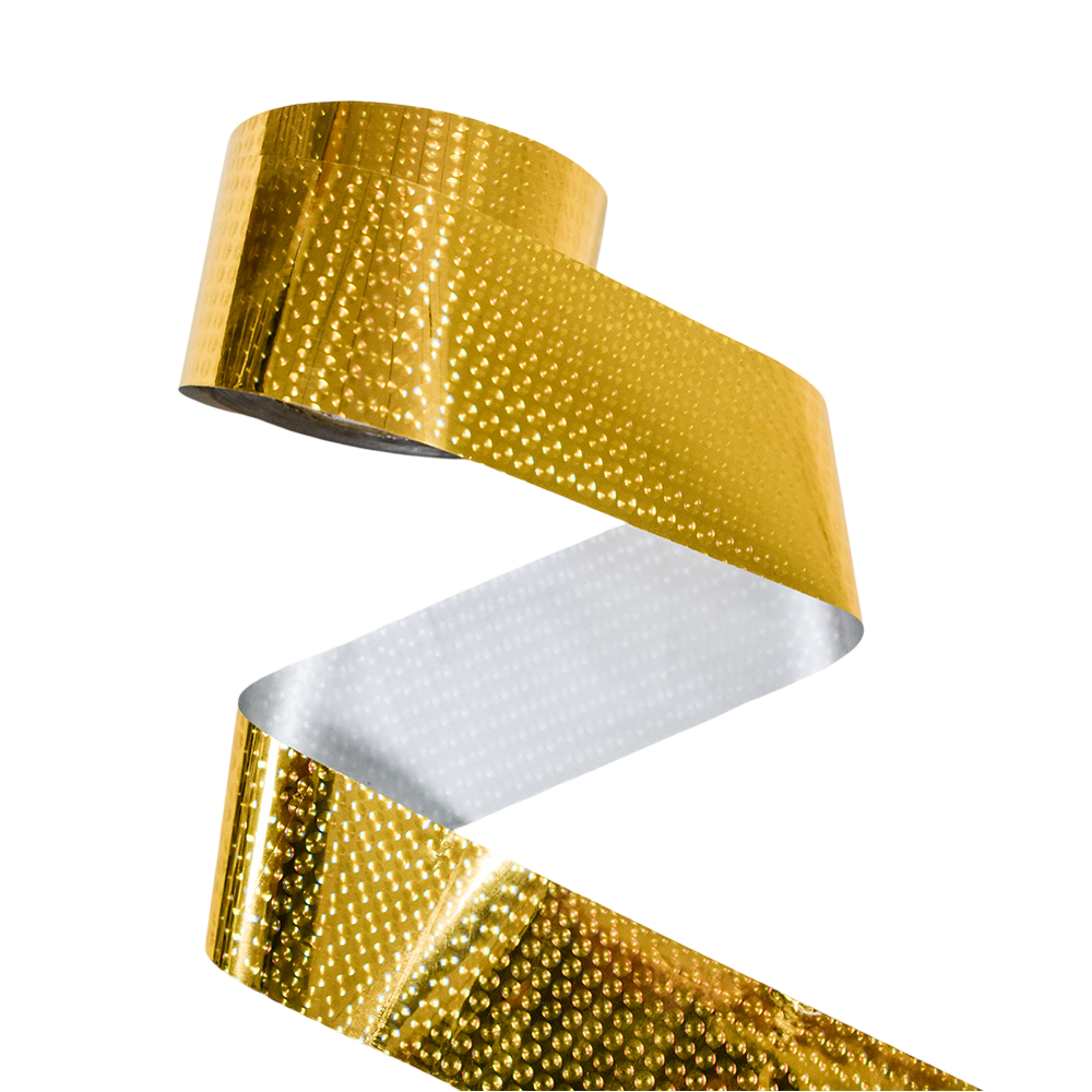 120m 3D Gold Sequin Nail Foil - Dazzling Metallic Effect for Studded Nail Art