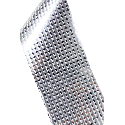 120m 3D Studded Chrome Nail Foil | Silver Textured Bead Effect Nail Art Transfers 2030-20