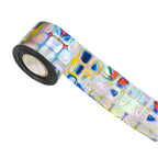 120m Abstract Nail Foil | Colorful Stained Glass & Watercolor Transfer Foil 03