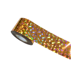 120m Crystal Holographic Silver Gold Shattered Glass Nail Art Foil 807