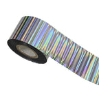 120m Futuristic Carbon Fiber Holographic Nail Foil | Woven Holo DIY Nail Art 2003