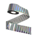 120m Futuristic Carbon Fiber Holographic Nail Foil | Woven Holo DIY Nail Art 2003