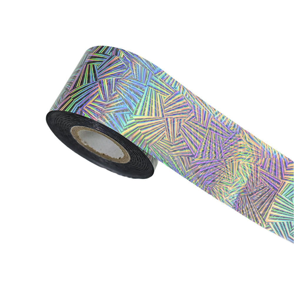 120m Geometric Prism Holographic Nail Foil | Shattered Glass Nail Art Transfers 2007