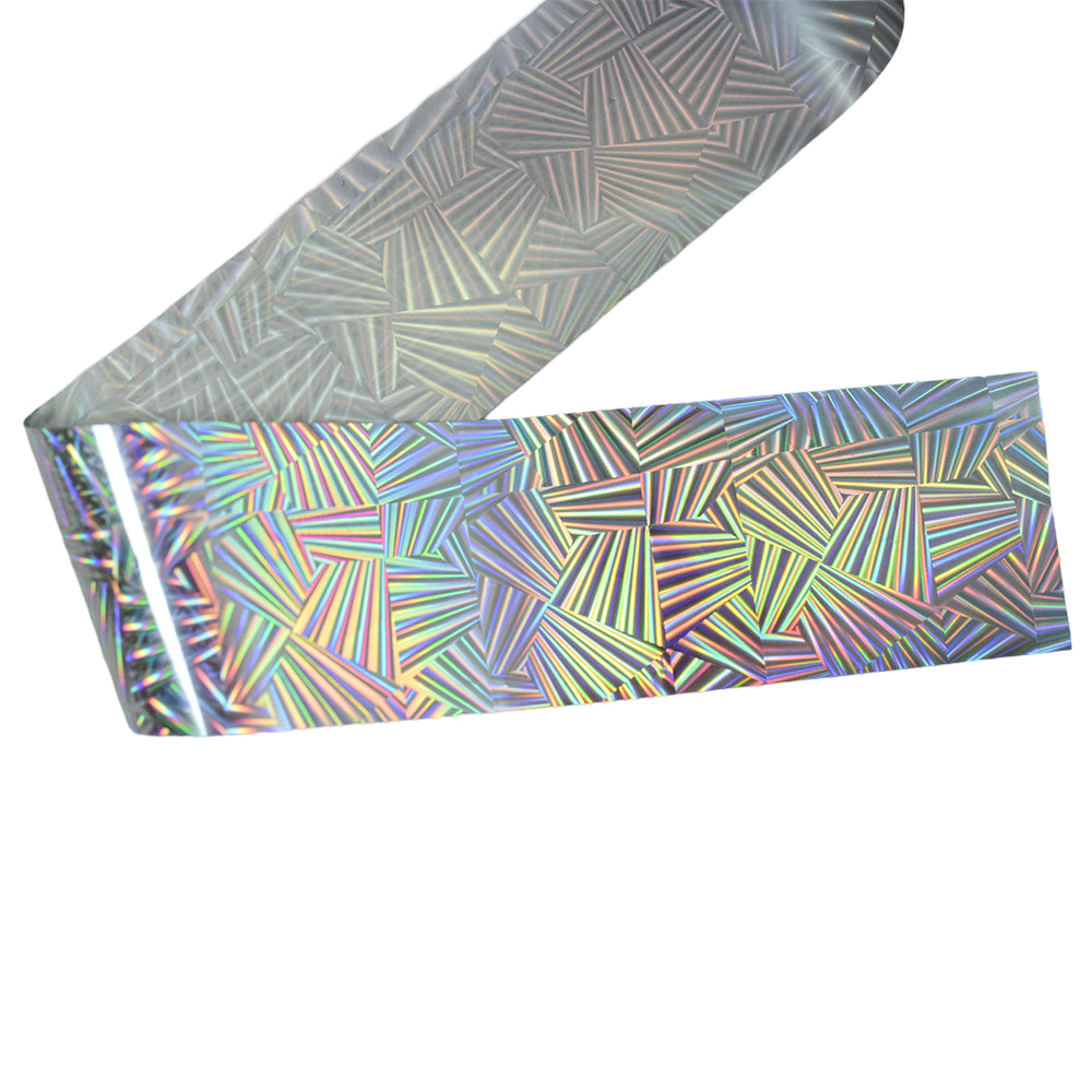 120m Geometric Prism Holographic Nail Foil | Shattered Glass Nail Art Transfers 2007