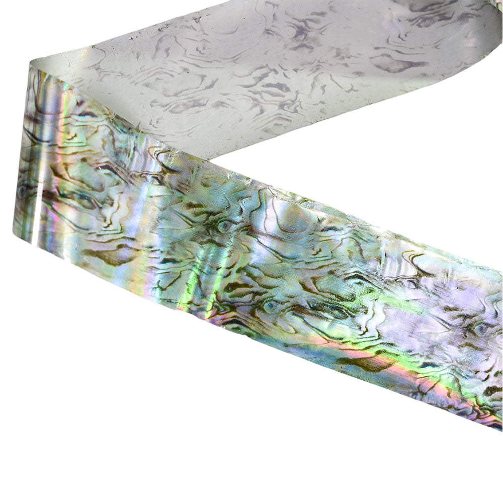 120m Green Abalone Shell Nail Foil | Gold Iridescent Mother of Pearl Transfer Foil 02