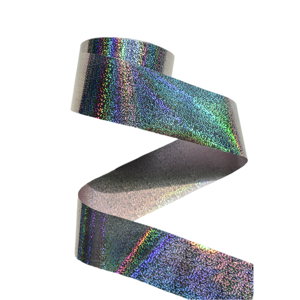 120m Holo Diamond Dust Nail Foil | Laser Silver Stardust Sparkle Nail Art Transfer 836