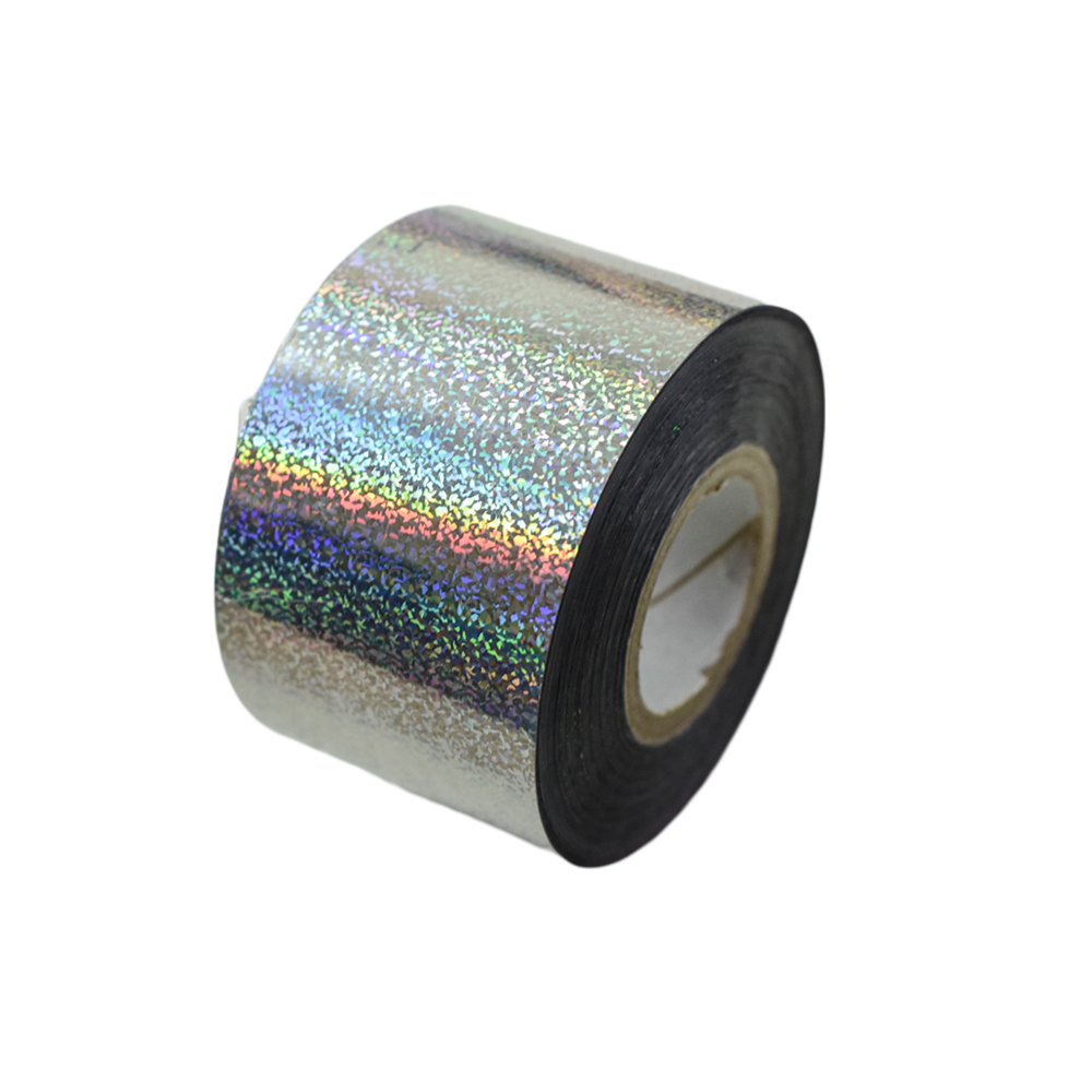 120m Holo Diamond Dust Nail Foil | Laser Silver Stardust Sparkle Nail Art Transfer 836