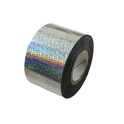 120m Holo Diamond Dust Nail Foil | Laser Silver Stardust Sparkle Nail Art Transfer 836