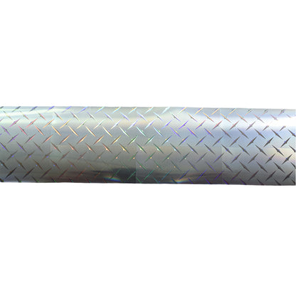 120m Holo Diamond Plate Nail Foil | Industrial Textured Nail Art Transfers 2030-1