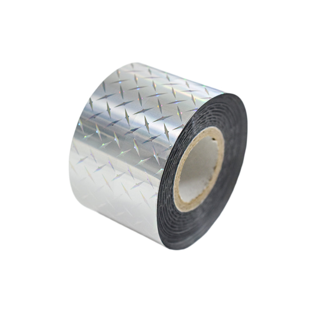 120m Holo Diamond Plate Nail Foil | Industrial Textured Nail Art Transfers 2030-1