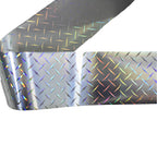 120m Holo Diamond Plate Nail Foil | Industrial Textured Nail Art Transfers 2030-1