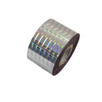120m Holo Pixel Dot Nail Foil | Laser Silver Gold Stripe Manicure Transfers 846