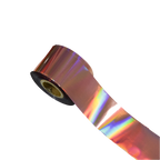 120m Holographic Aurora Nail Foil - Iridescent Chrome Mirror Effect Transfer Paper