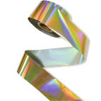 120m Holographic Aurora Nail Foil - Iridescent Chrome Mirror Effect Transfer Paper