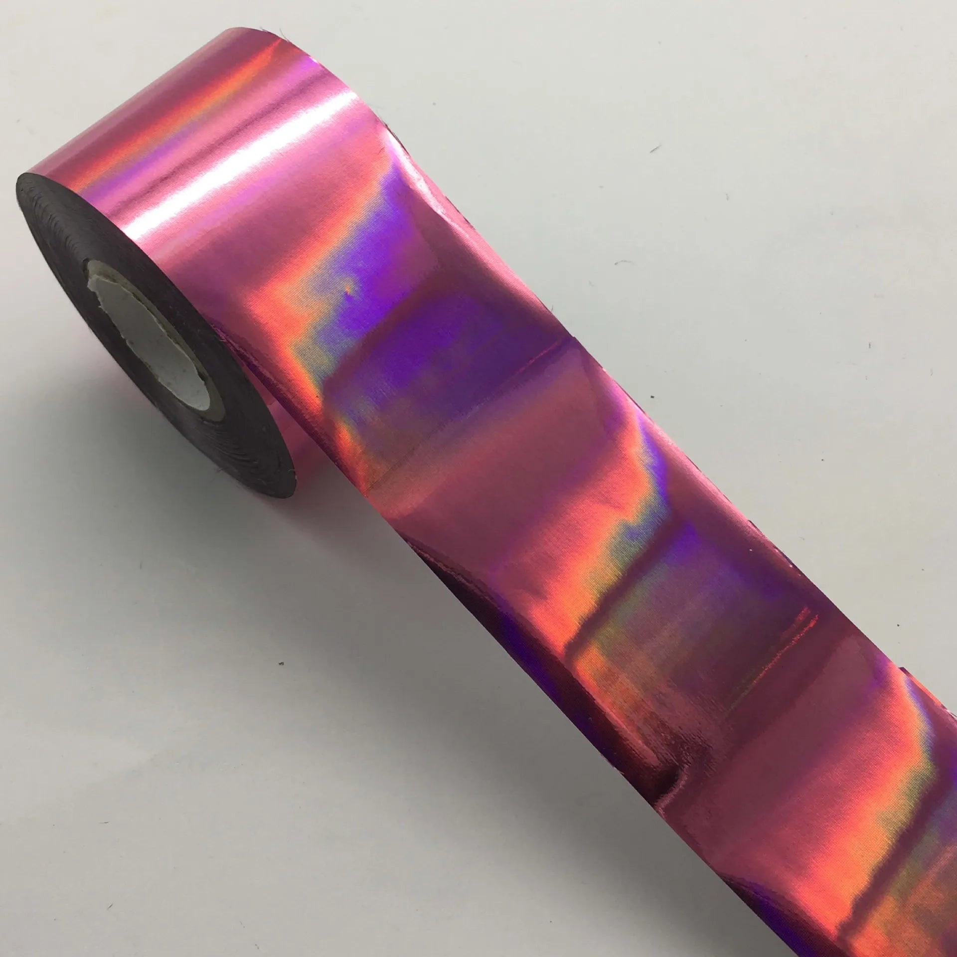 120m Holographic Aurora Nail Foil - Iridescent Chrome Mirror Effect Transfer Paper